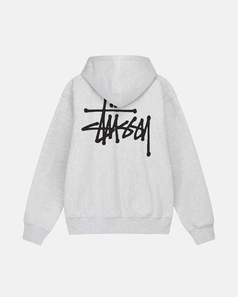 Stüssy Basic Zip Hoodie Herren Schwarz | HGPWS-4736