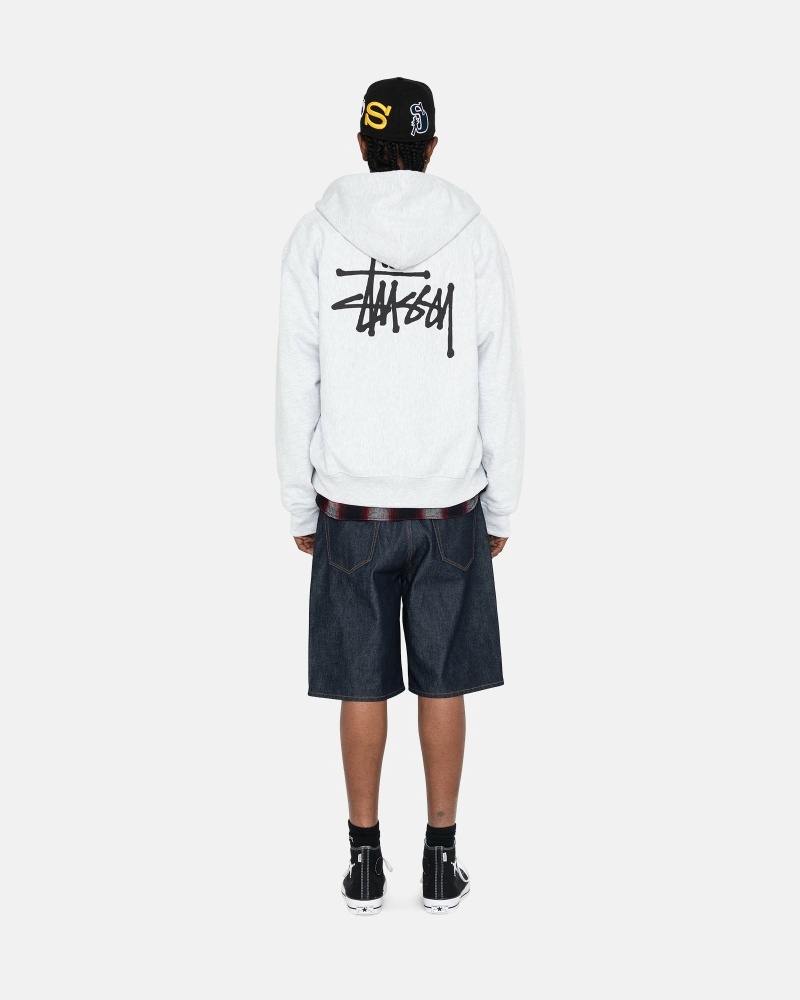 Stüssy Basic Zip Hoodie Herren Schwarz | HGPWS-4736