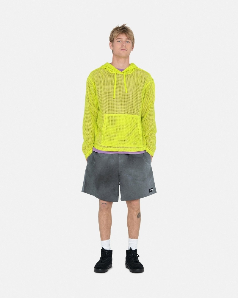 Stüssy Baumwoll Mesh Oberteile Herren Hellgrün | WYKMN-5167