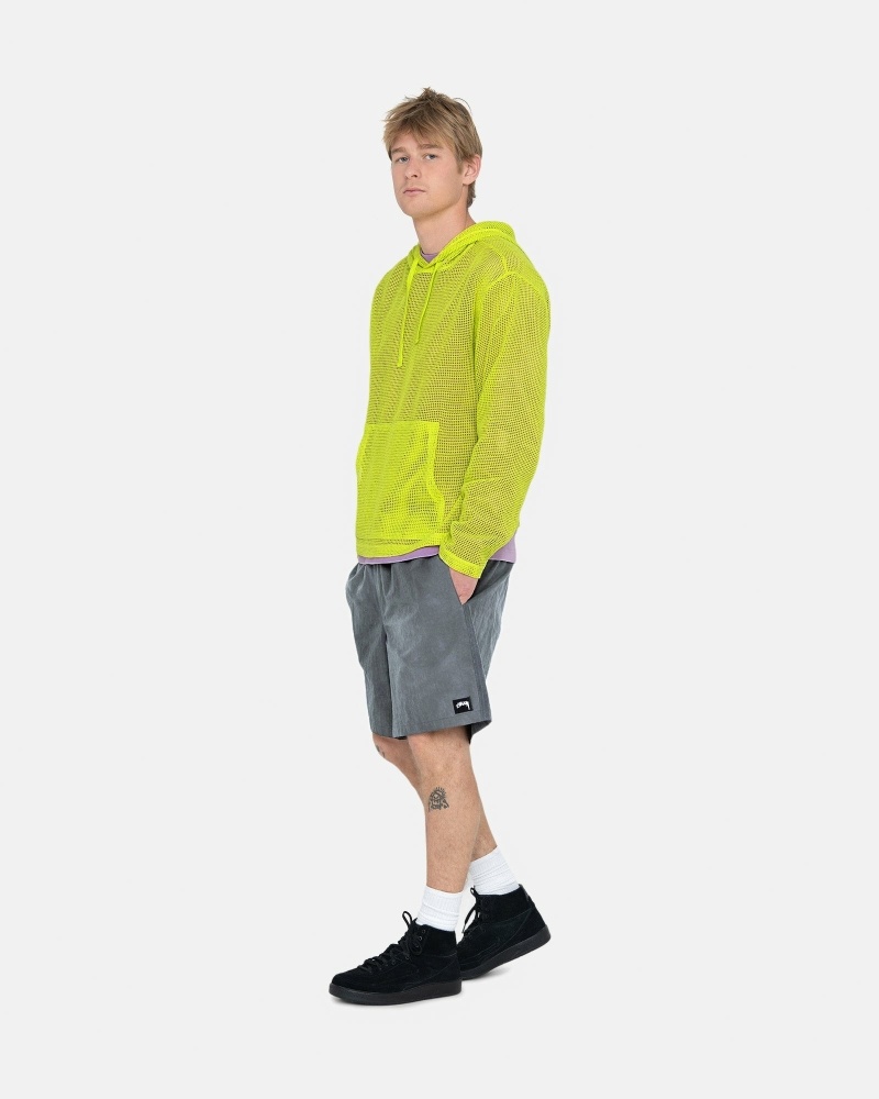 Stüssy Baumwoll Mesh Oberteile Herren Hellgrün | WYKMN-5167