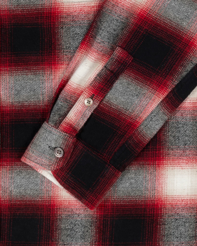 Stüssy Bay Plaid Oberteile Herren Rot | HUYQT-2891