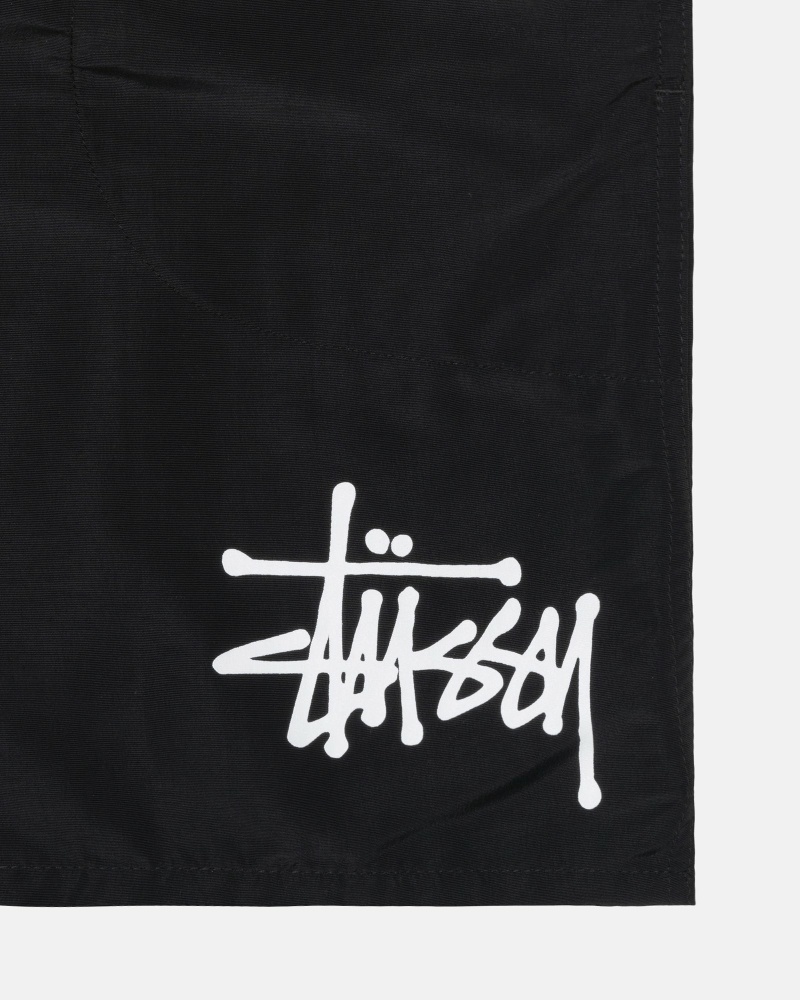 Stüssy Big Basic Kurze Hose Herren Schwarz | IXNQB-0516