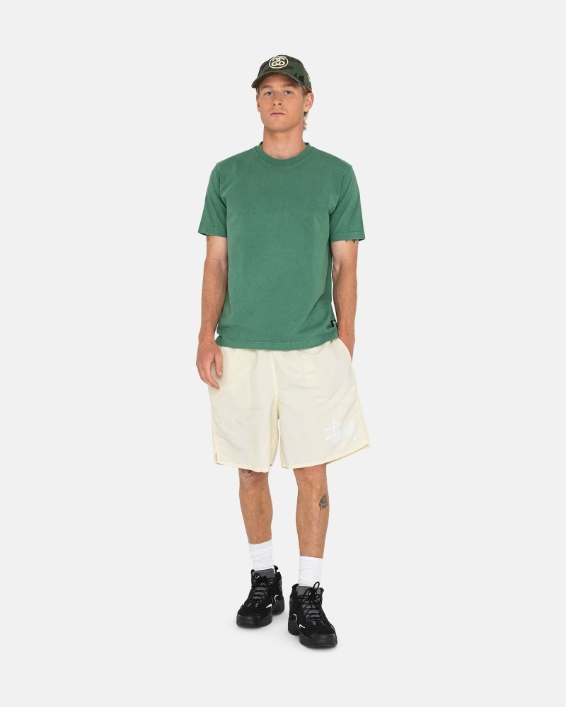 Stüssy Big Basic Kurze Hose Herren Weiß | LZUAC-1845