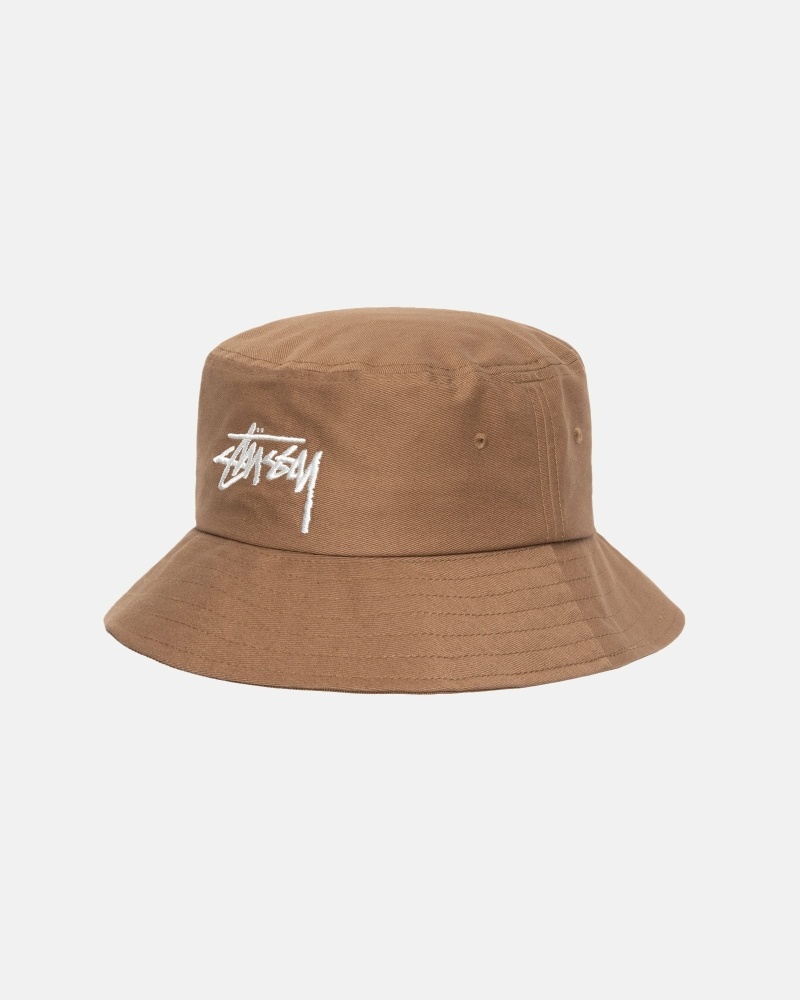 Stüssy Big Stock Eimer Hüte Herren Braun | CLOPK-8217