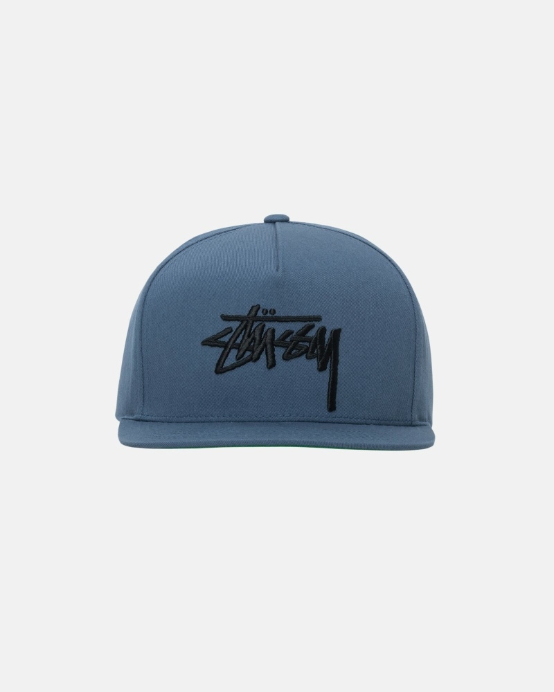 Stüssy Big Stock Point Crown Kappen Herren Grün | TVWPU-3914