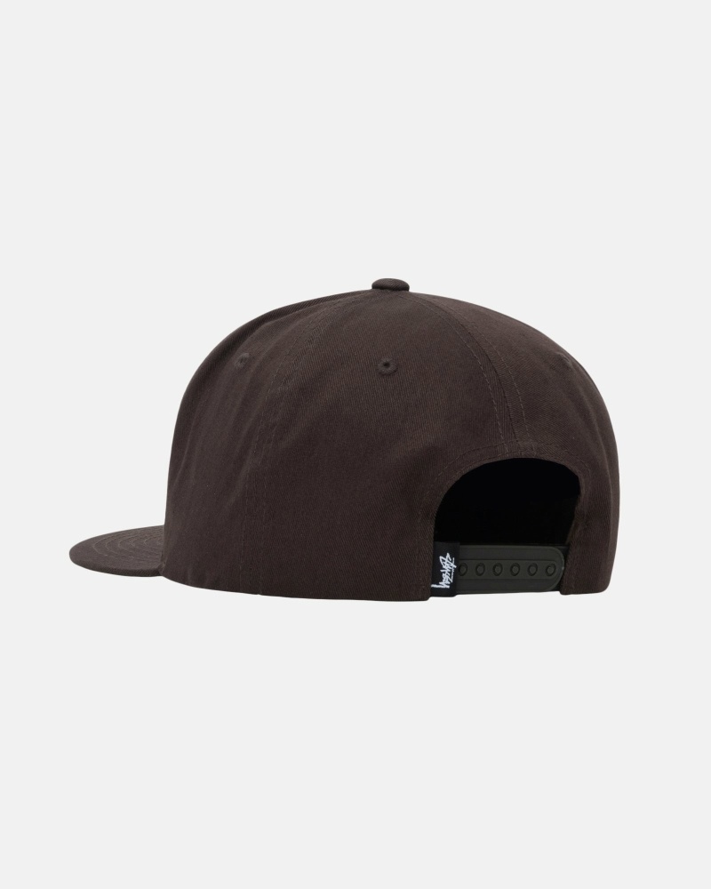 Stüssy Big Stock Point Crown Kappen Herren Schwarz | NBMDP-6578