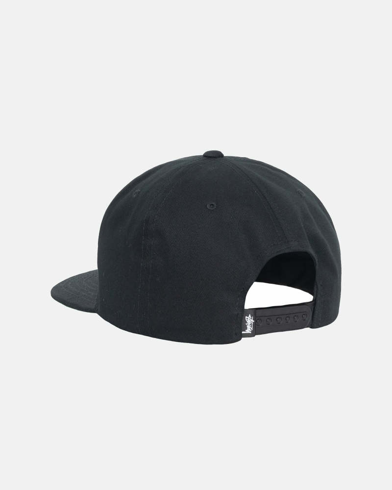 Stüssy Big Stock Point Crown Kappen Herren Schwarz | DCKEU-1892