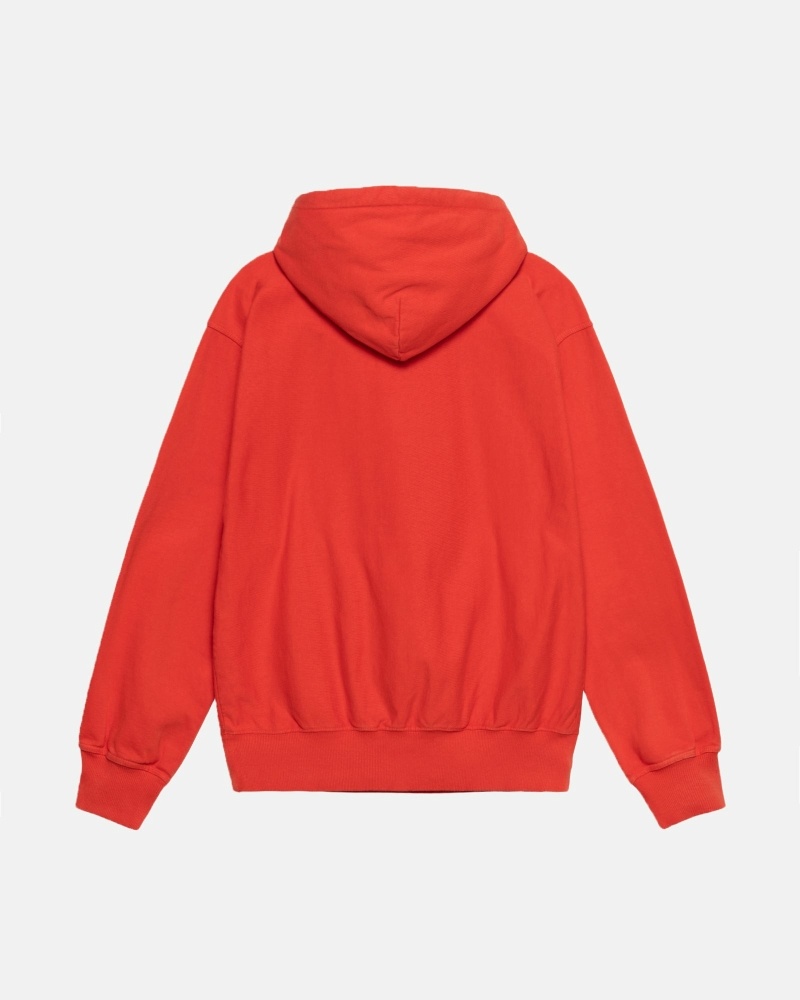 Stüssy Block Sport Pigment Dyed Hoodie Herren Rosa | VCGDJ-0371