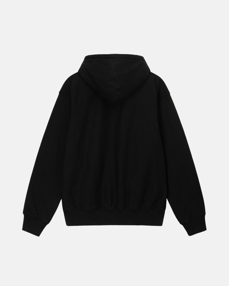 Stüssy Block Sport Pigment Dyed Hoodie Herren Schwarz | KZONE-3926