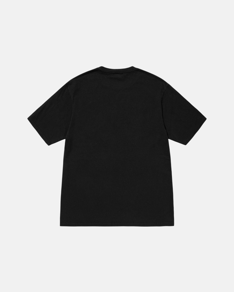 Stüssy Block Sport Pigment Dyed T-shirts Herren Schwarz | WCVPA-5012