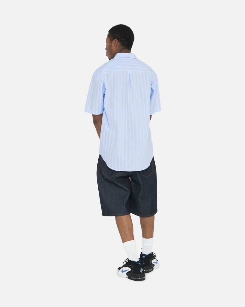 Stüssy Boxy Gestreift Ss Oberteile Herren Stripes | VXUFL-3150