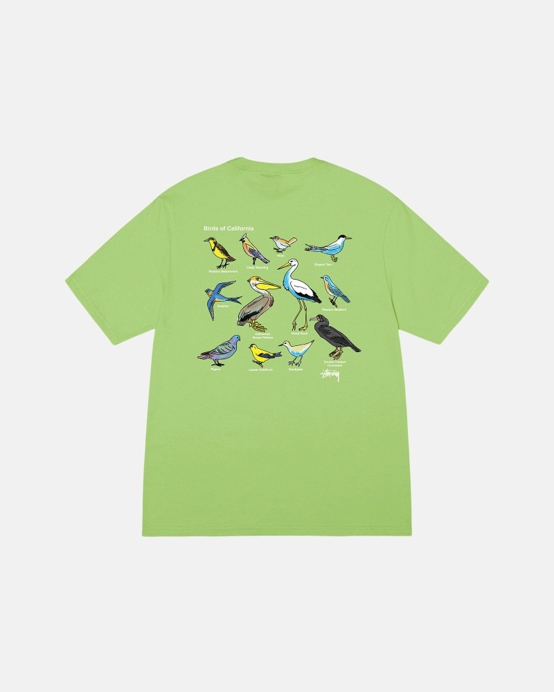 Stüssy California Birds T-shirts Herren Weiß | PGOYX-4361