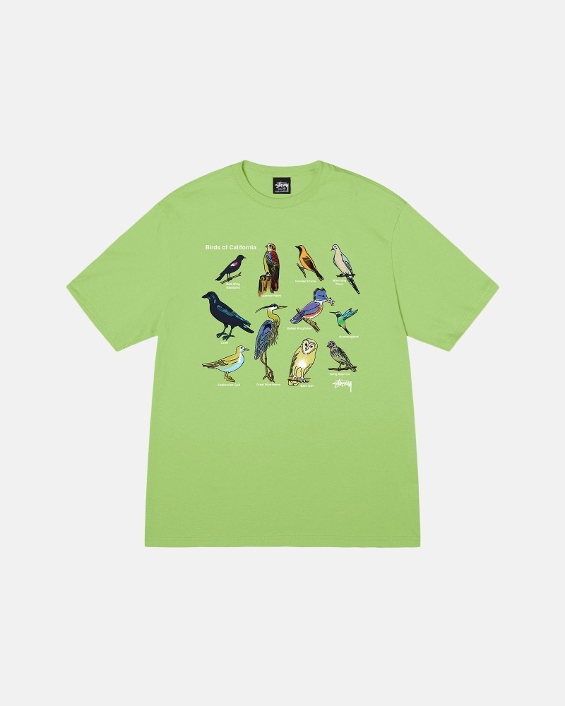 Stüssy California Birds T-shirts Herren Weiß | PGOYX-4361