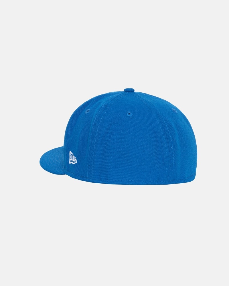 Stüssy Curly S 59Fifty New Era Kappen Herren Blau | PGKHJ-3479