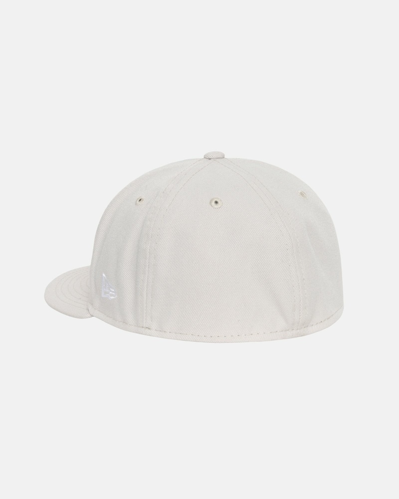 Stüssy Curly S 59Fifty New Era Kappen Herren Beige | ALTIC-4132