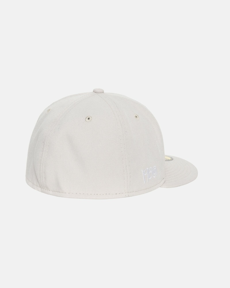 Stüssy Curly S 59Fifty New Era Kappen Herren Beige | ALTIC-4132