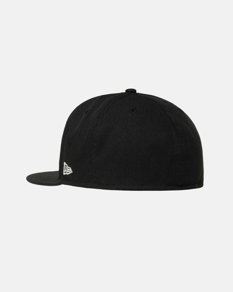 Stüssy Curly S 59Fifty New Era Kappen Herren Schwarz | KZJYQ-7538