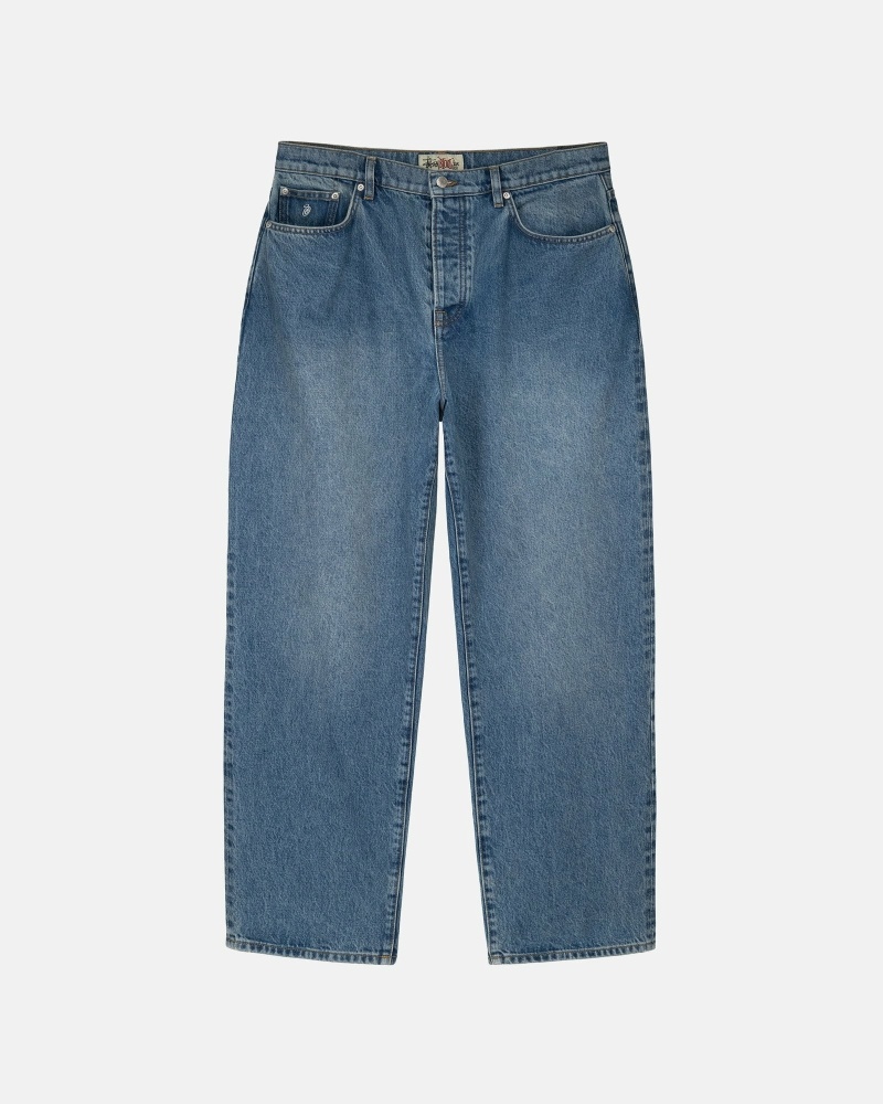 Stüssy Denim Big O Jeans Herren Blau | STNDP-1387