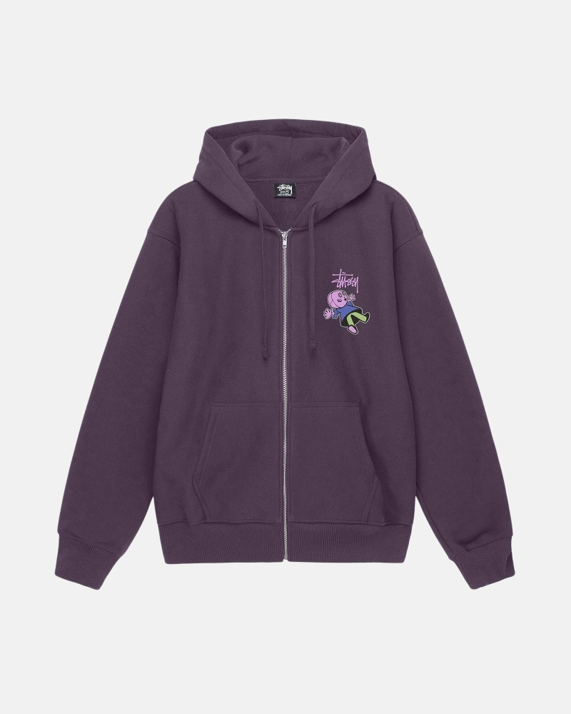 Stüssy Dollie Zip Hoodie Herren Lila | BRLZN-9682