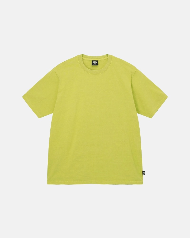 Stüssy Heavyweight Pigment Dyed Crew Oberteile Herren Rosa | MZERO-2870