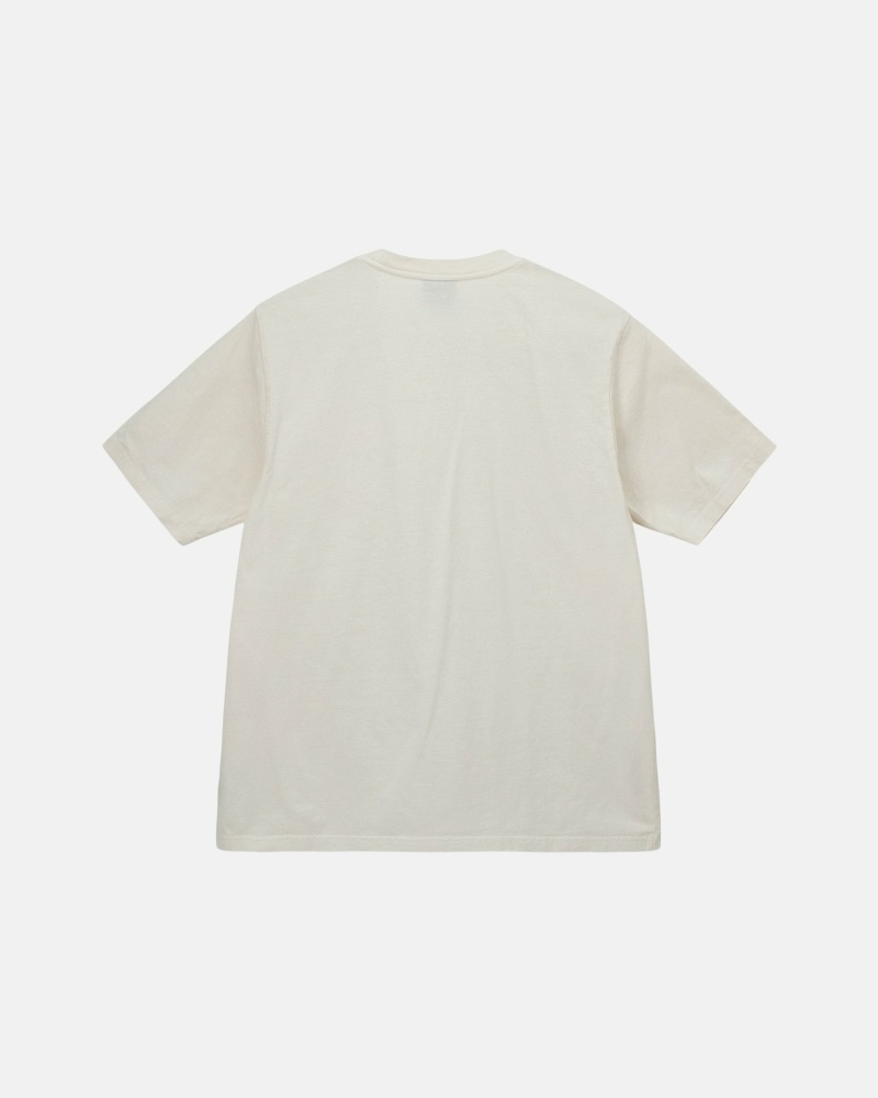 Stüssy Heavyweight Pigment Dyed Crew Oberteile Herren Beige | EZNDG-7120