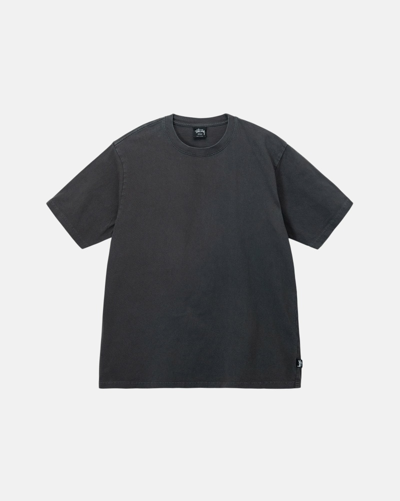 Stüssy Heavyweight Pigment Dyed Crew Oberteile Herren Schwarz | RWJIG-0327