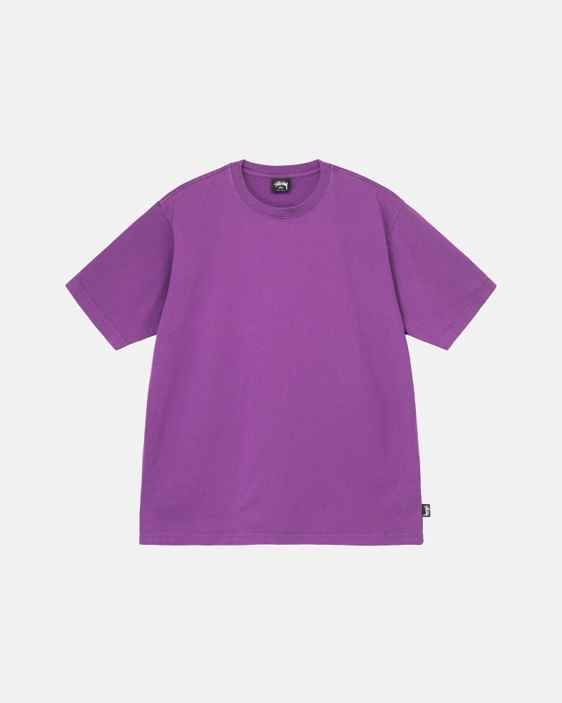 Stüssy Heavyweight Pigment Dyed Crew T-shirts Herren Weiß | AJDHR-8617