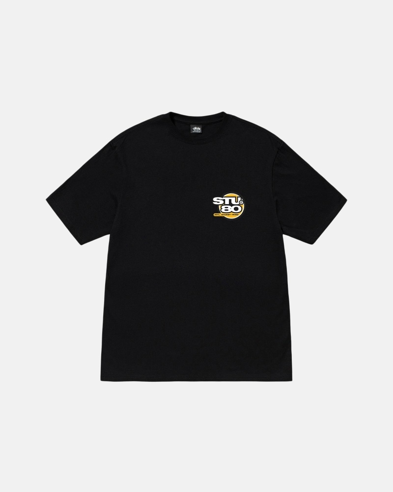 Stüssy Hot 80 T-shirts Herren Schwarz | JNLYG-0382