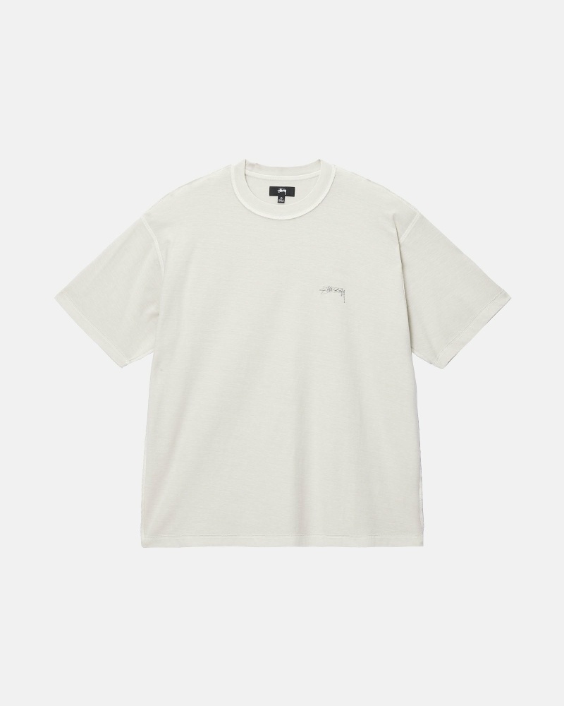 Stüssy Lazy T-shirts Herren Beige | PUWTC-4150