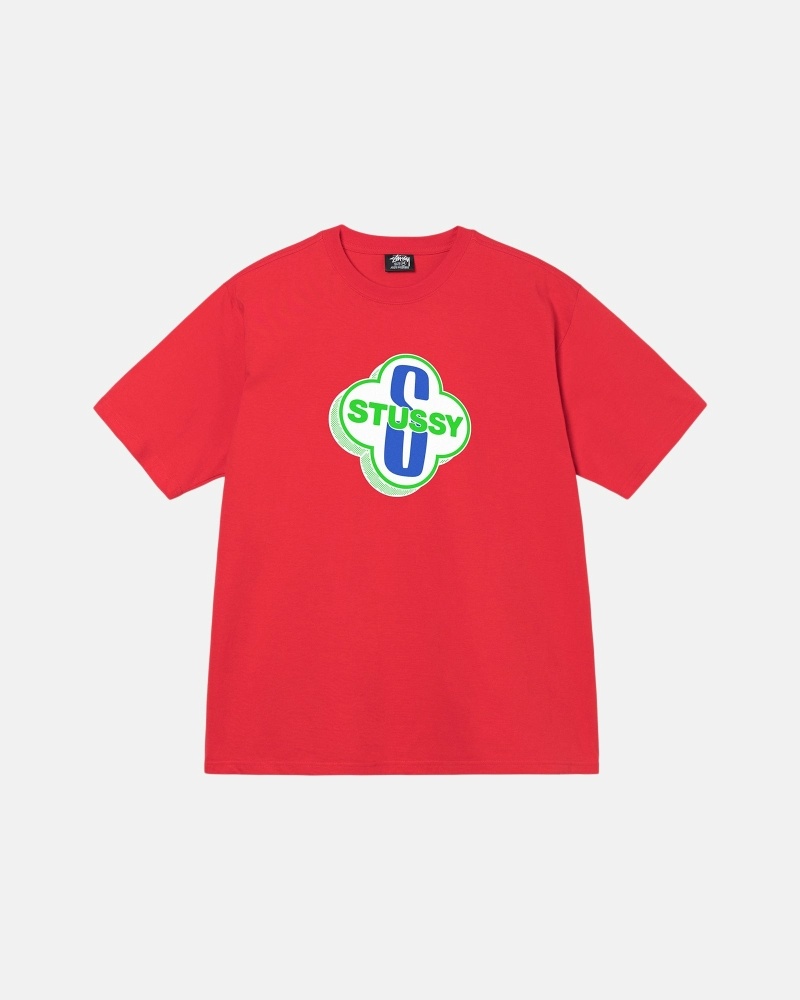 Stüssy Motel T-shirts Herren Rot | CJATF-9576