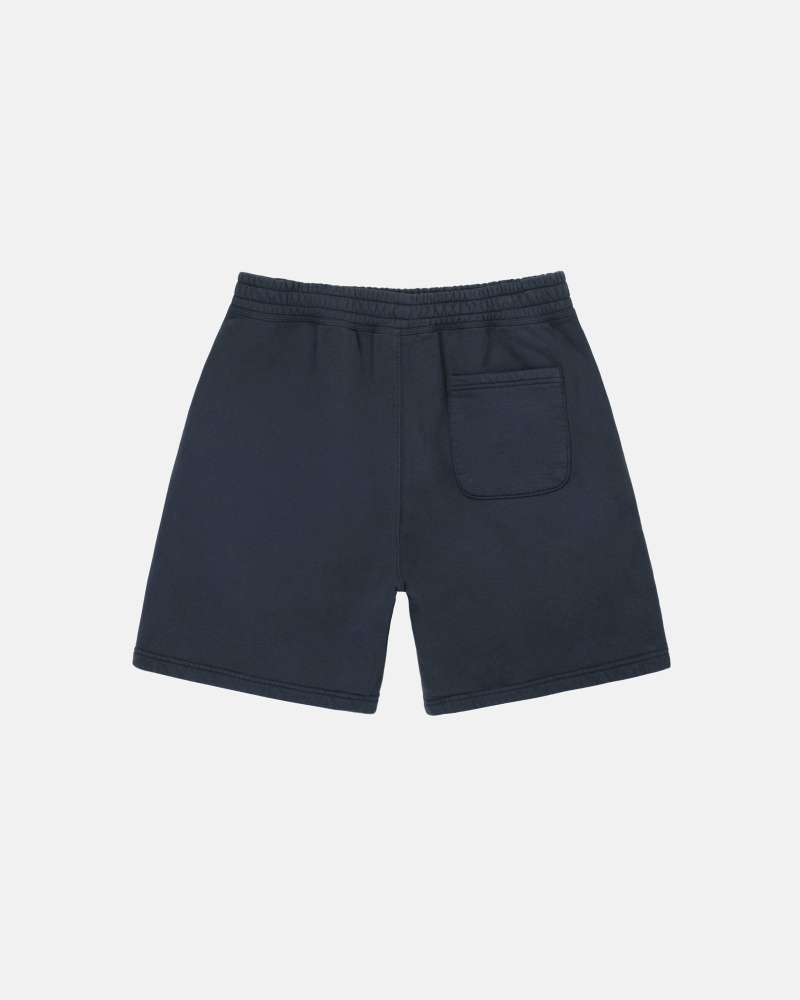 Stüssy Overdyed Stock Logo Kurze Hose Herren Navy | RKEUM-9531