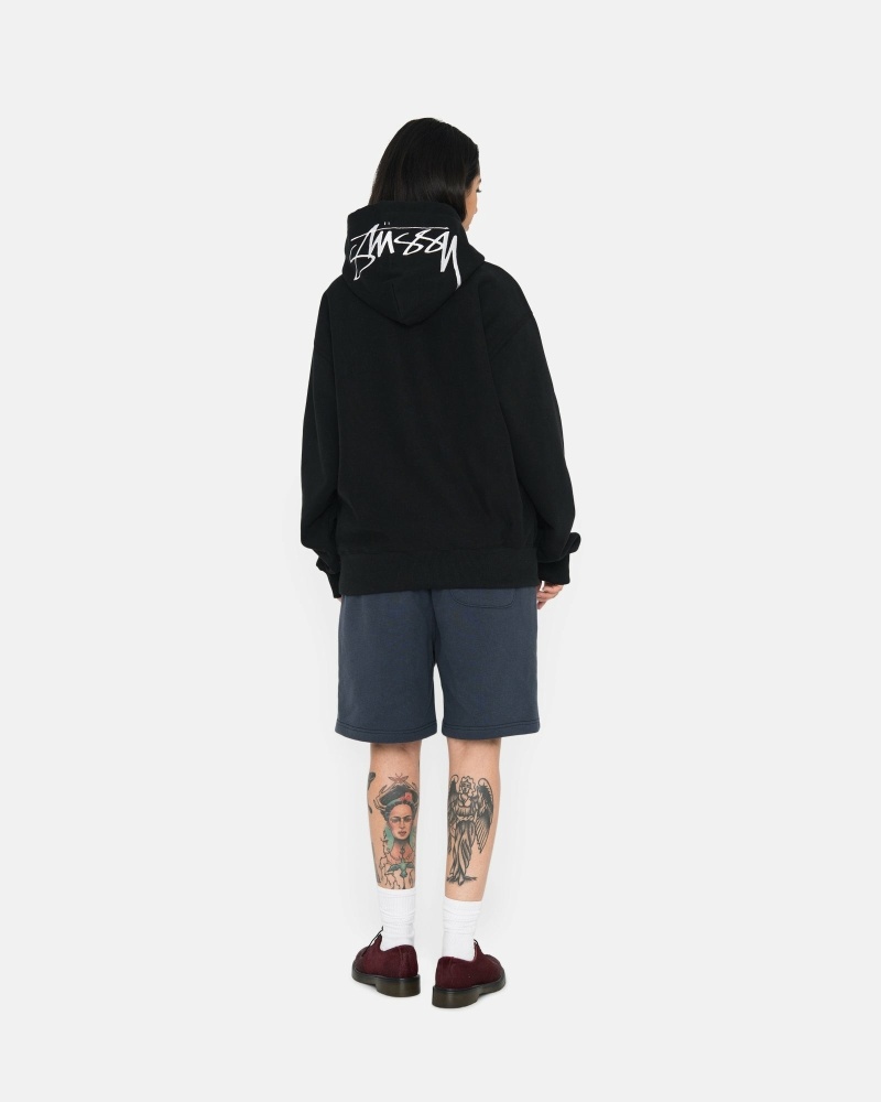 Stüssy Overdyed Stock Logo Kurze Hose Herren Navy | RKEUM-9531