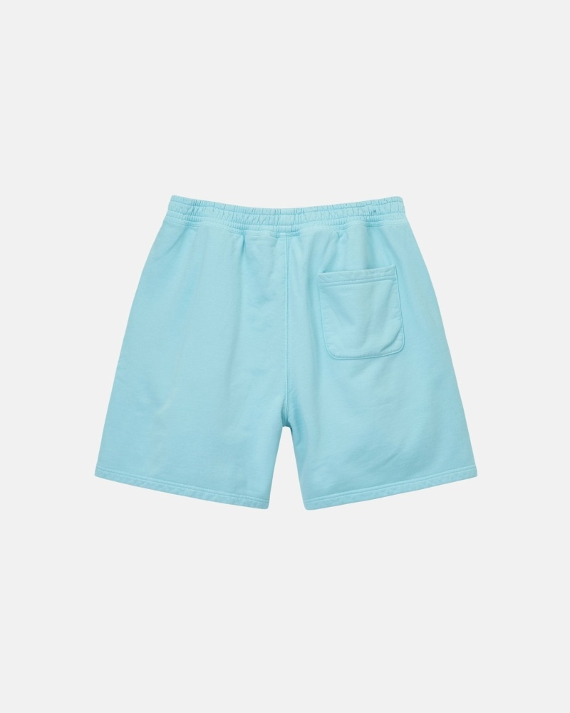 Stüssy Overdyed Stock Logo Kurze Hose Herren Blau | VCDZK-0732