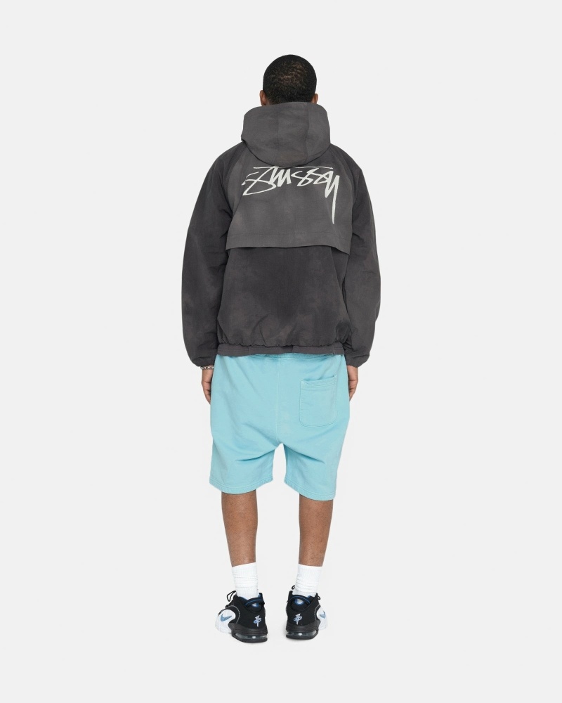 Stüssy Overdyed Stock Logo Kurze Hose Herren Blau | VCDZK-0732