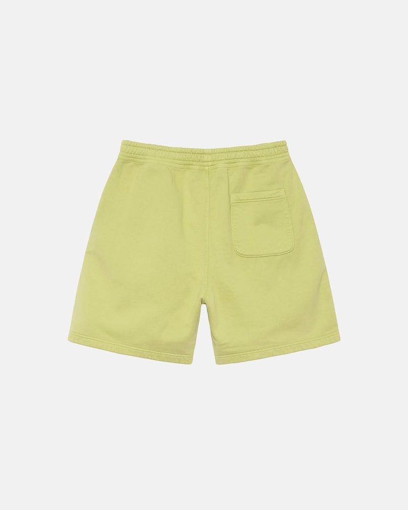 Stüssy Overdyed Stock Logo Kurze Hose Herren Grün | SCVMP-7428