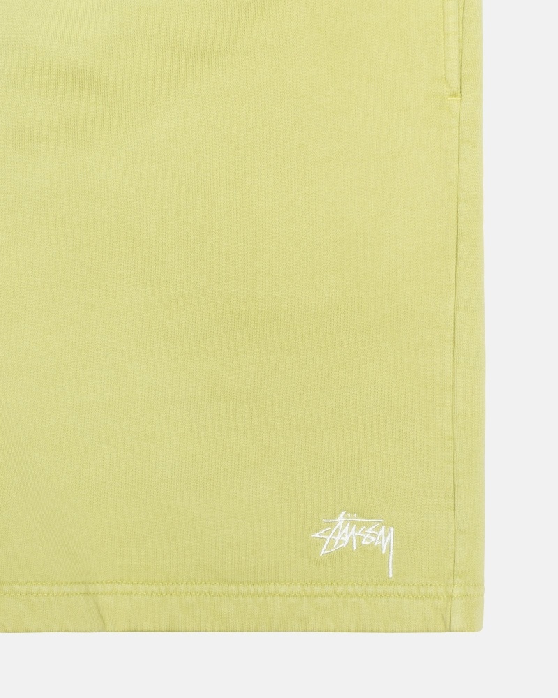 Stüssy Overdyed Stock Logo Kurze Hose Herren Grün | SCVMP-7428