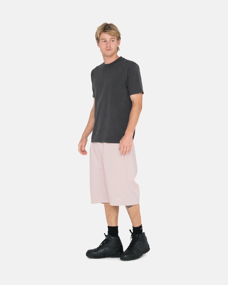 Stüssy Overdyed Stock Logo Kurze Hose Herren Rosa | VBTMQ-1829