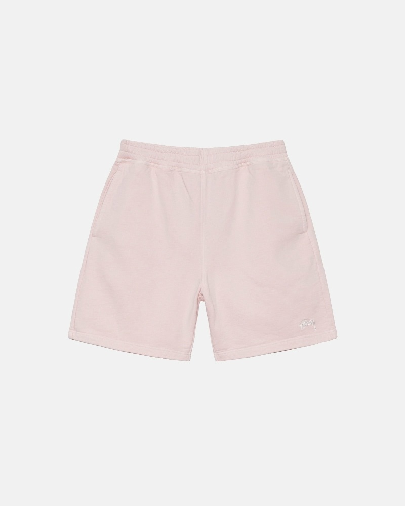 Stüssy Overdyed Stock Logo Kurze Hose Herren Rosa | VBTMQ-1829