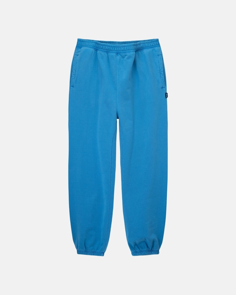 Stüssy Pigment Dyed Fleecehosen Herren Blau | EKNXW-4265