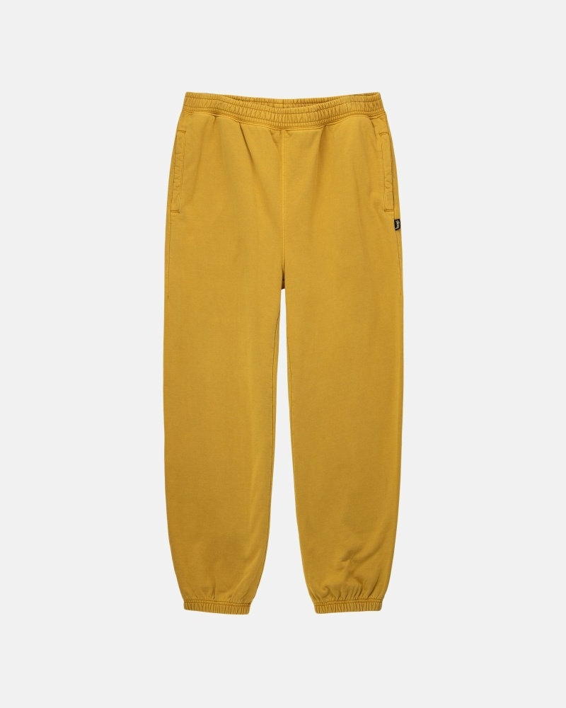 Stüssy Pigment Dyed Fleecehosen Herren Gold | DOCIK-3724