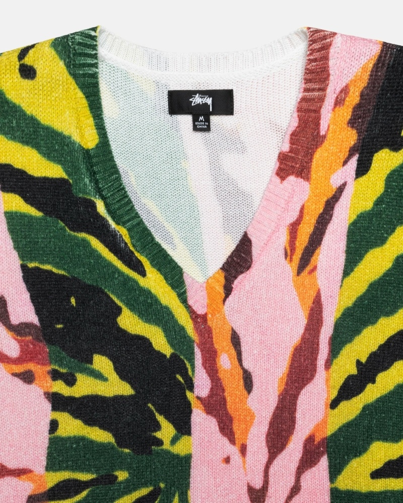 Stüssy Printed Weste Herren Rosa | LJBMK-0291