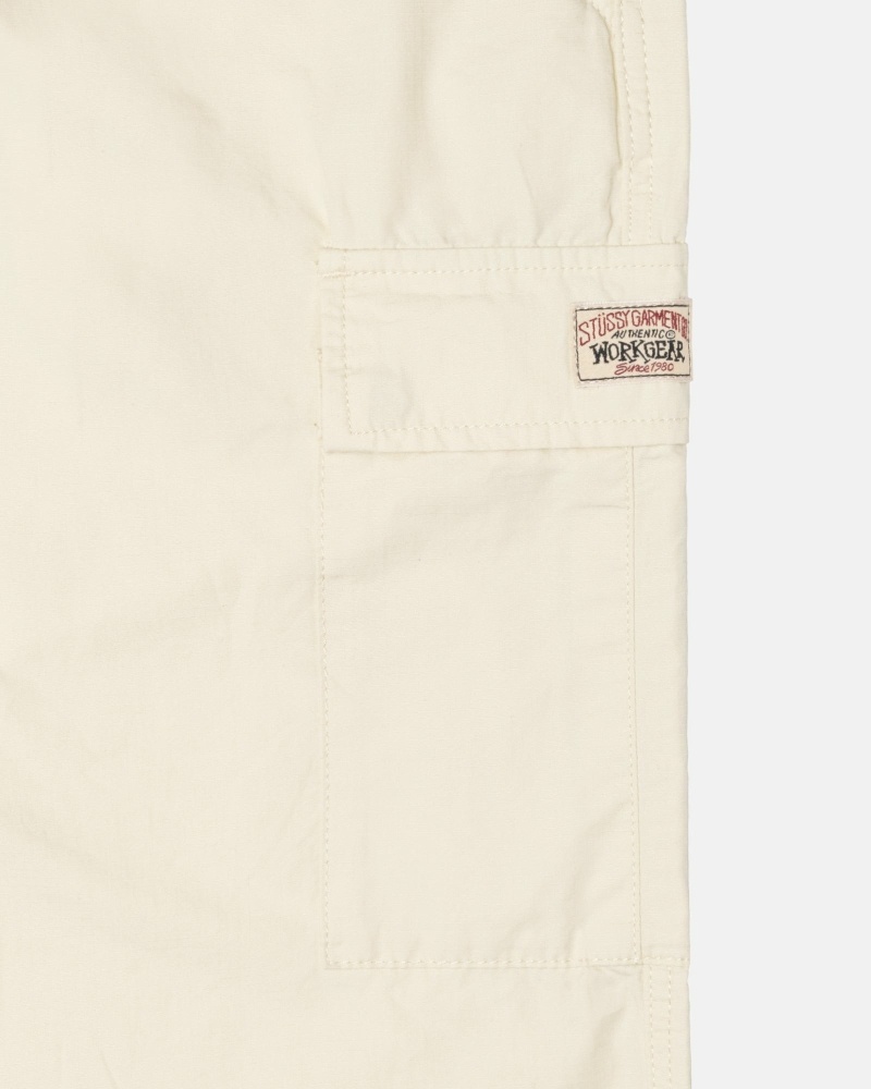 Stüssy Ripstop Cargo Hose Herren Weiß | FAMRW-3429