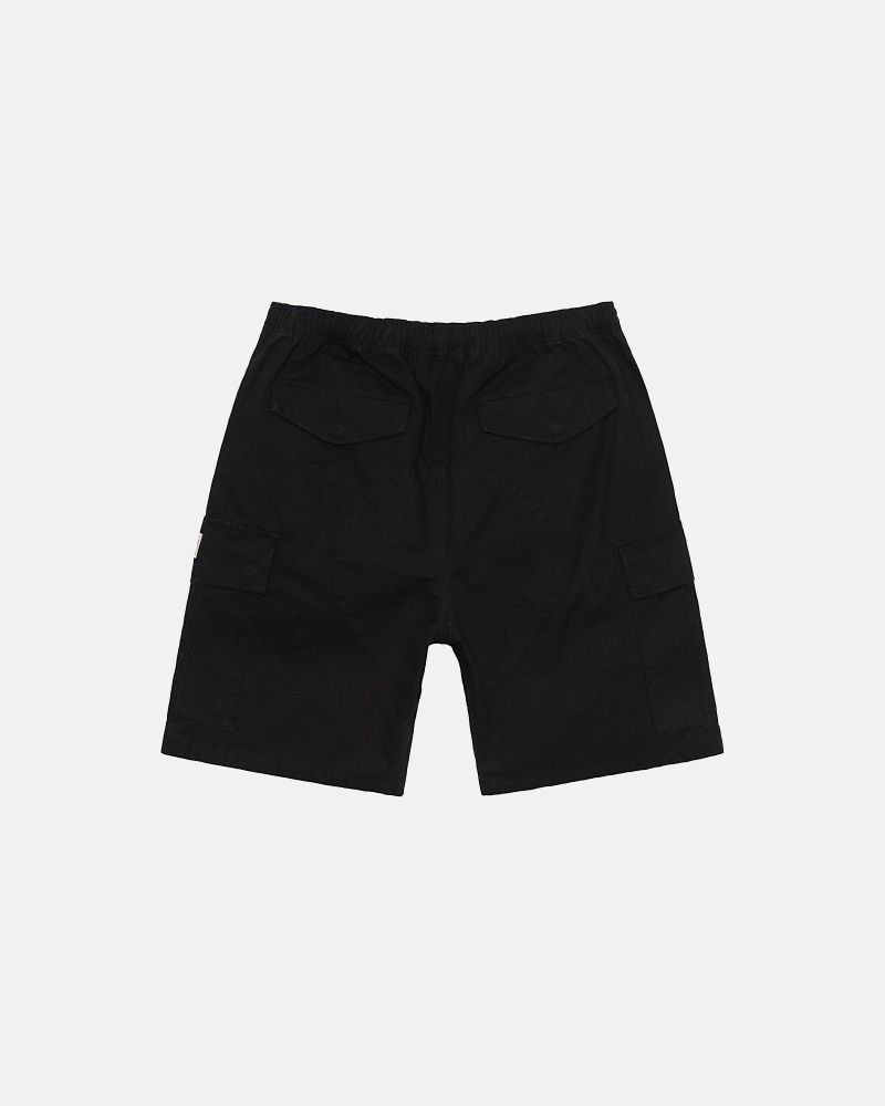 Stüssy Ripstop Cargo Kurze Hose Herren Schwarz | GOYZK-0761