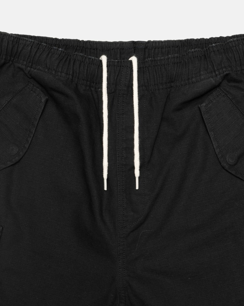 Stüssy Ripstop Cargo Kurze Hose Herren Schwarz | GOYZK-0761