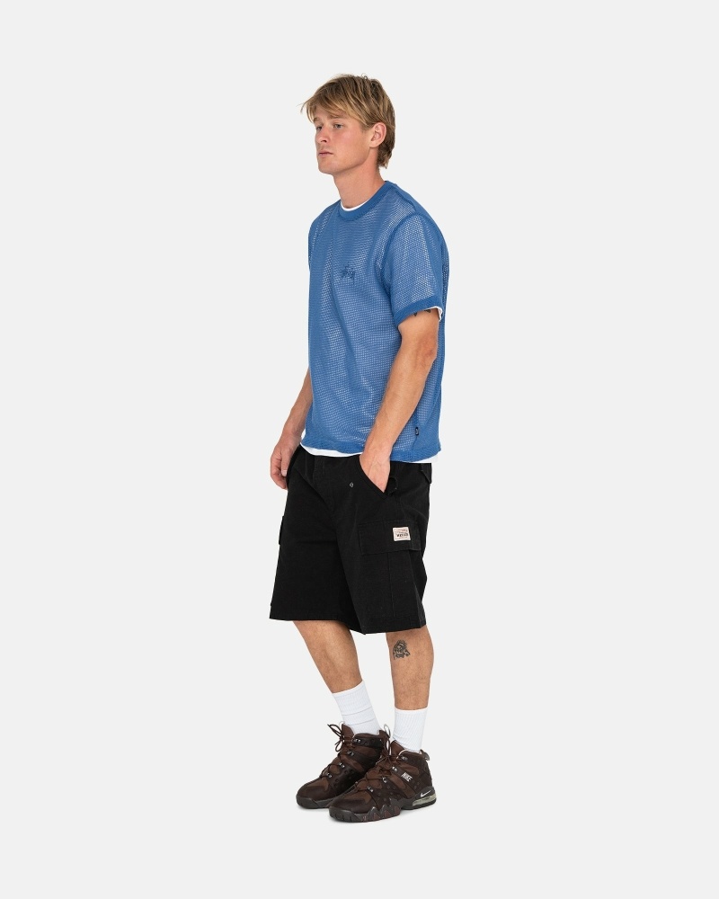 Stüssy Ripstop Cargo Kurze Hose Herren Schwarz | GOYZK-0761