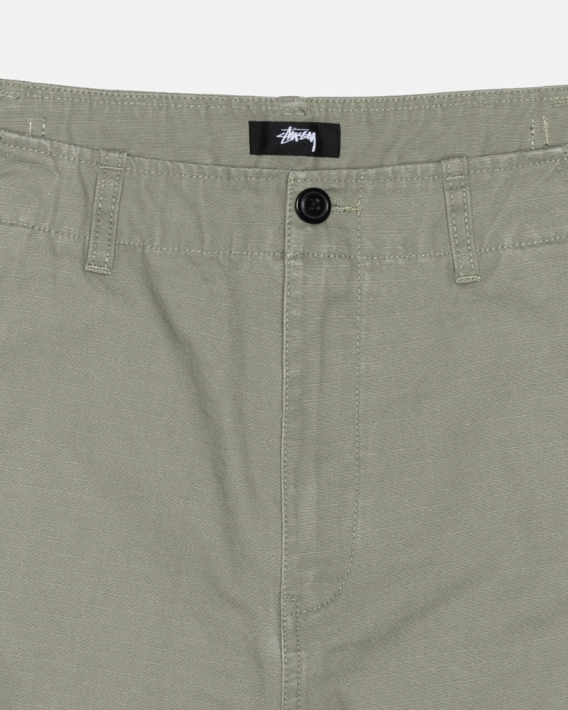 Stüssy Ripstop Surplus Cargohosen Herren Olivgrün | JYMPA-4035