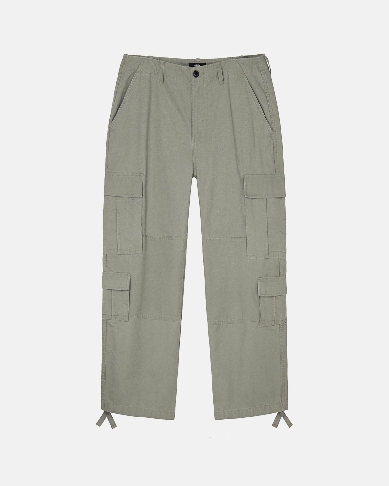 Stüssy Ripstop Surplus Cargohosen Herren Olivgrün | JYMPA-4035