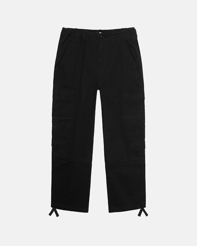 Stüssy Ripstop Surplus Cargohosen Herren Schwarz | JVWMB-7039