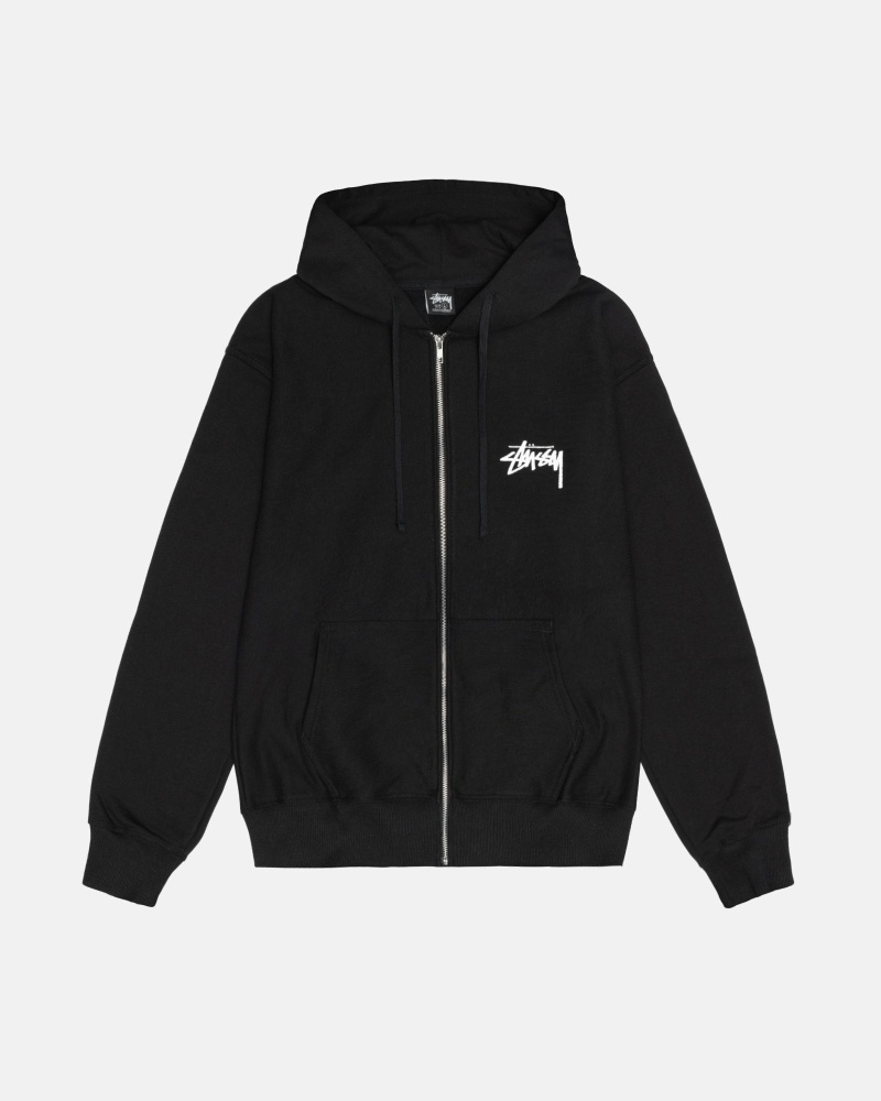 Stüssy Shattered Zip Hoodie Herren Schwarz | EJGZO-3258