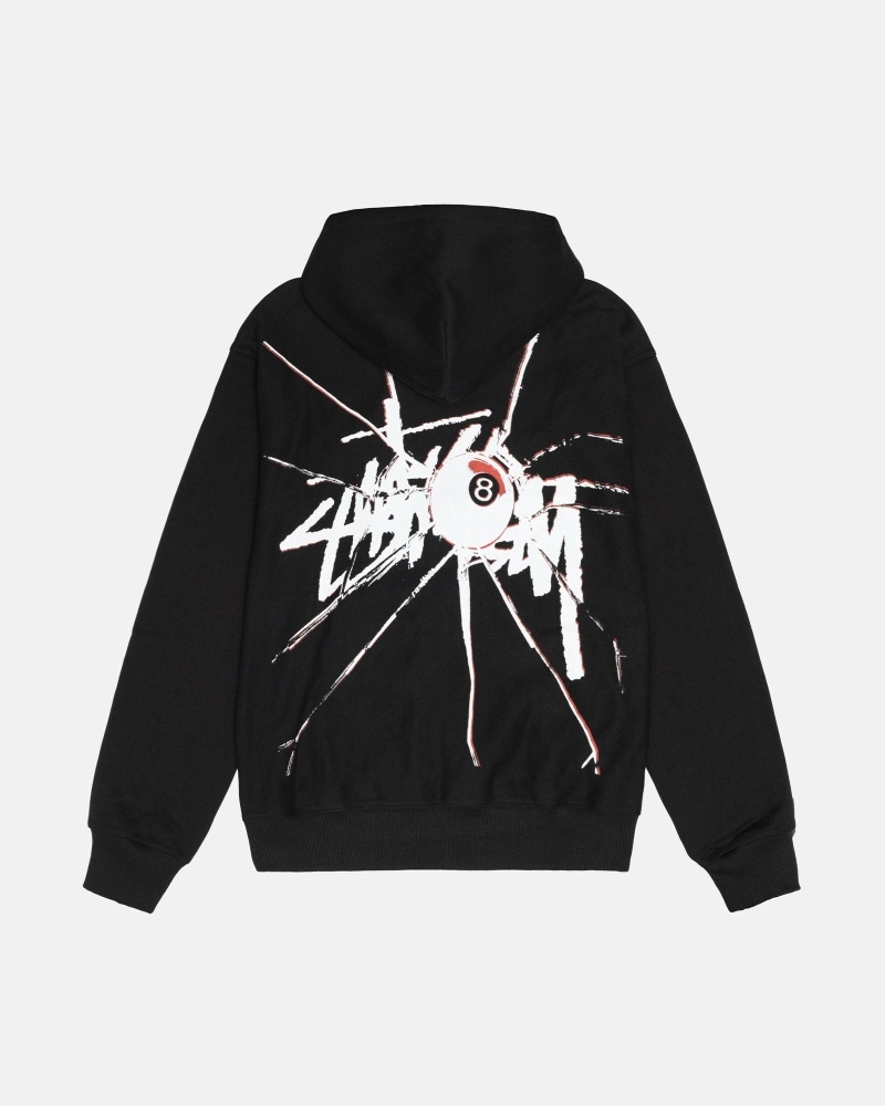 Stüssy Shattered Zip Hoodie Herren Schwarz | EJGZO-3258